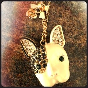 Betsey Johnson Frenchie Necklace